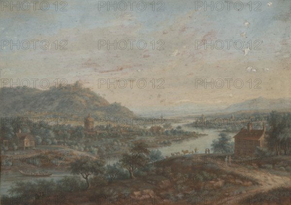Landscape with the River Main, 18th century. Creator: Jakob Burgi.