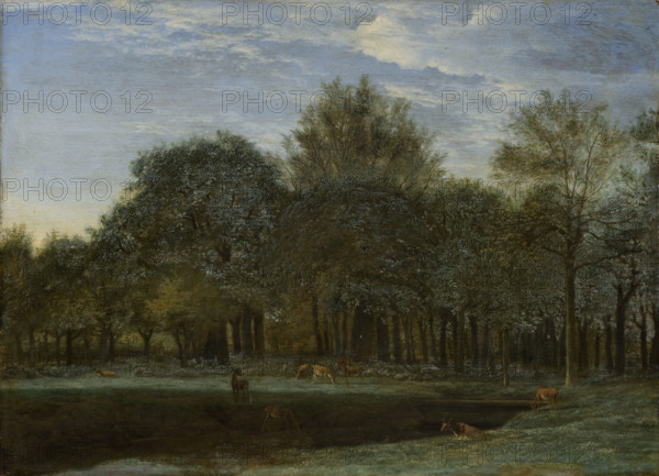 Forest Clearing with Grazing Deer, 1658. Creator: Adriaen van de Velde.