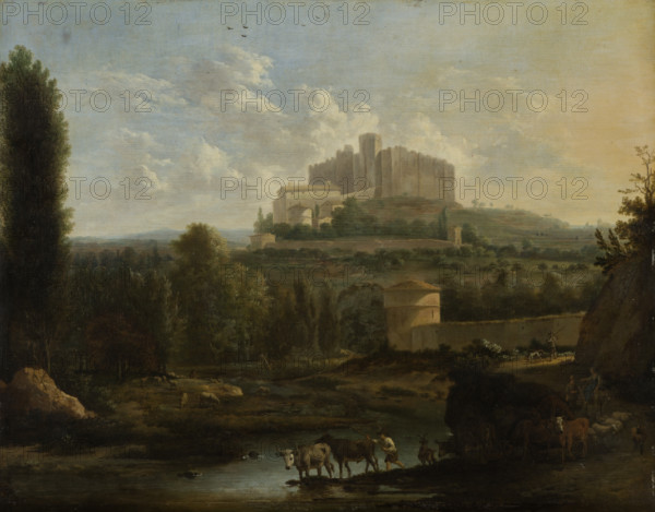 Landscape with the Castle of Francheville, c1669. Creator: Frederik de Moucheron.