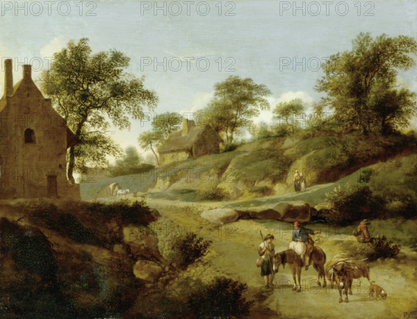 On a Country Road, c1666-1668. Creator: Jan van der Heyden.