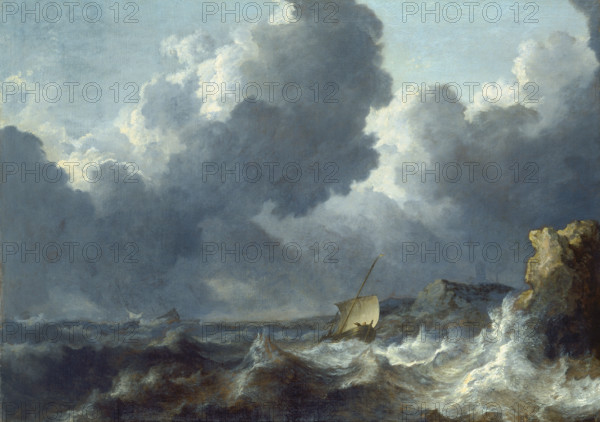 Stormy Sea, (c1643-1644?). Creator: Allart van Everdingen.