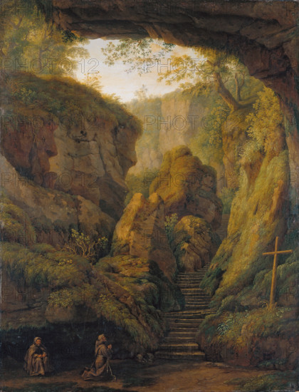 Saint Francis’ Grotto on Monte Verna, 1801. Creator: Jacob Philip Hackert.