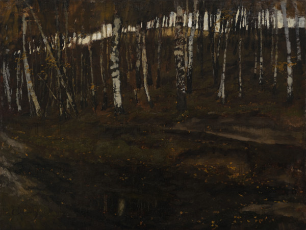 Birch Forest, 1880. Creator: Carl Schuch.