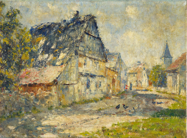 Village Street in Ehringsdorf near Weimar, 1893. Creator: Christian Rohlfs.