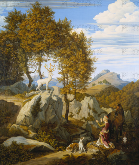 St Hubertus, 1822. Creator: Johann David Passavant.