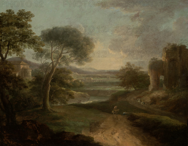 Landscape near Rome, 1741. Creator: Paolo Anesi.