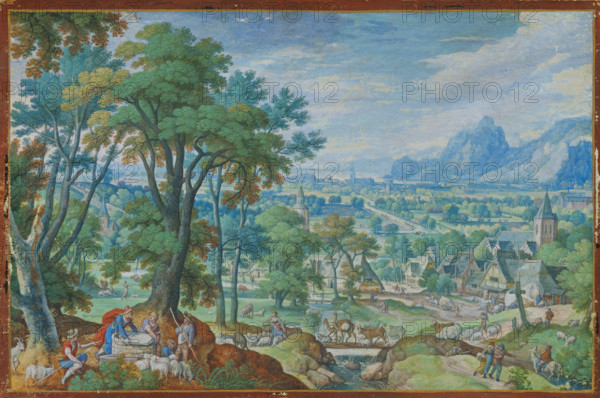 Landscape with Jacob at the Well, 1593. Creator: Hans Bol.