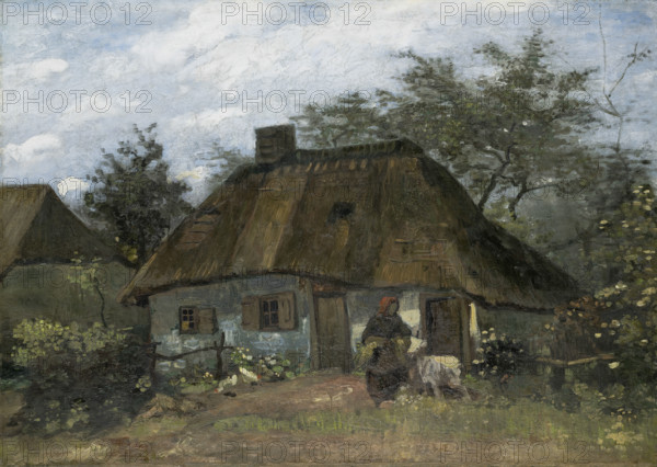 Farmhouse in Nuenen, 1885. Creator: Vincent van Gogh.