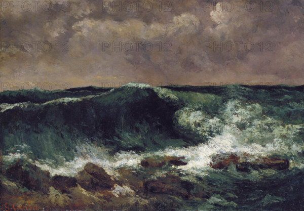 The Wave, 1869-1870. Creator: Gustave Courbet.