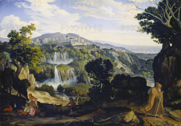 The Waterfalls of Tivoli, 1817. Creator: Carl Philipp Fohr.