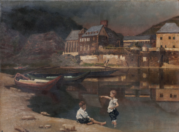 River Scenery, c1889. Creator: Karl von Pidoll.