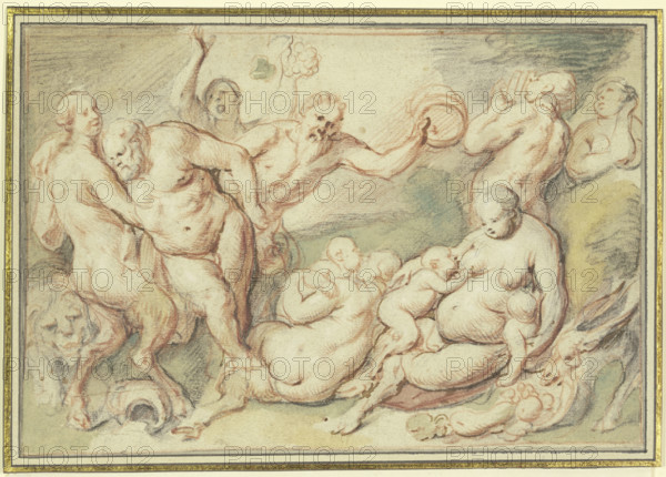 Bachanalia, c1655-1660. Creator: Jacob Jordaens I.
