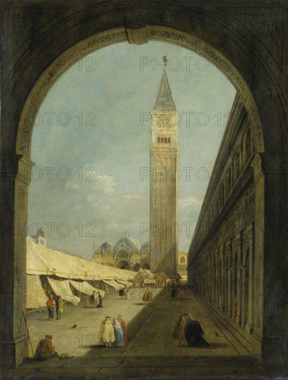 Saint Mark’s Square in Venice, c1780-1810. Creator: Giacomo Guardi.