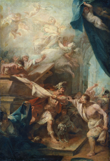 The Appearance of a Female Martyr (?), c1730. Creator: Pietro Antonio Magatti.