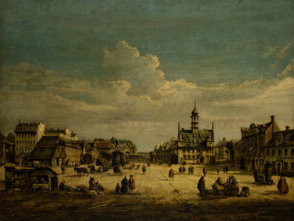 Dresden Neustadt with a View Towards the North, after 1750. Creator: Unknown.