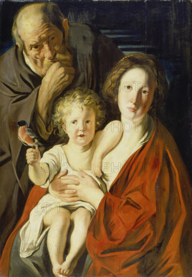 The Holy Family, c1619-1620. Creators: Workshop of Jacob Jordaens, Jacob Jordaens I.