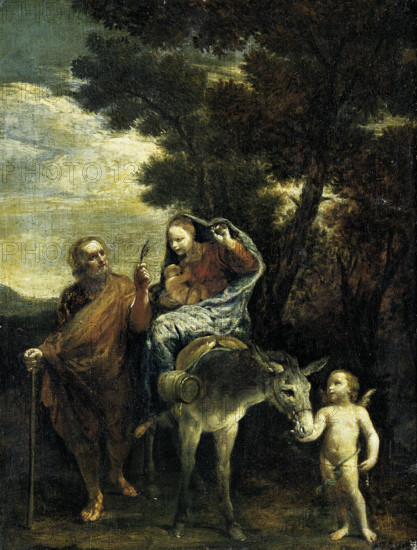 The Flight into Egypt, c1710-1725. Creator: Giuseppe Maria Crespi.
