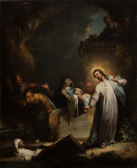 The Raising of Lazarus, c1750-1765. Creator: Johann Georg Trautmann.