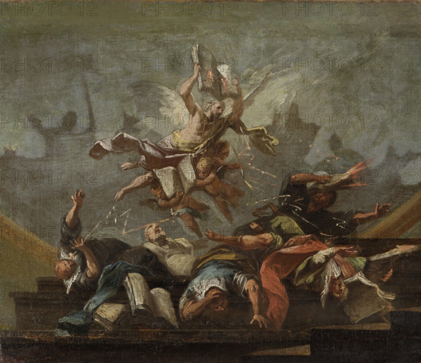 Allegory:Truth Defeating the Heretical Doctrines, 1777-1778. Creator: Christian Wink.