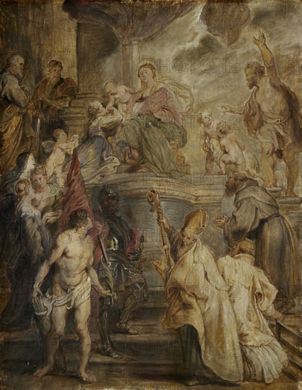 The Mystic Marriage of St Catherine..., 1628. Creator: Peter Paul Rubens.