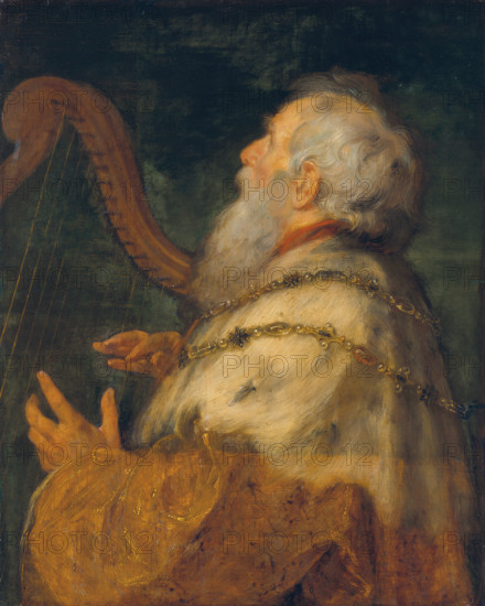 King David Playing the Harp, c1616 (c1646-1650). Creators: Peter Paul Rubens, Jan Boeckhorst.