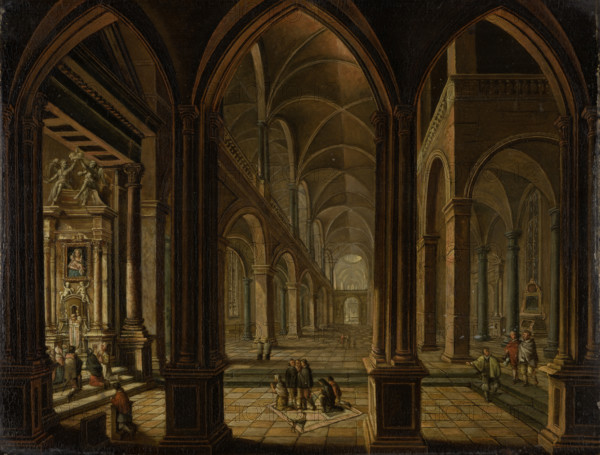 Church Interior, 18th century. Creator: Christian Stocklin.