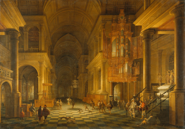Interior of a Church Built in the Late-Renaissance Style, 1646. Creators: Anthonie De Lorme, Anthonie Palamedesz.