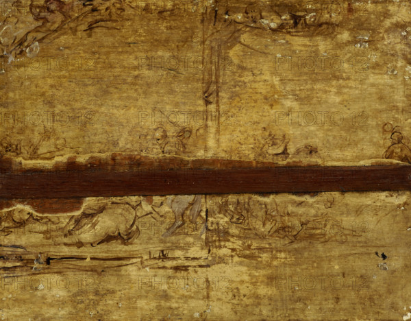 Two Cavalry Battles, 1627-1628. Creator: Peter Paul Rubens.