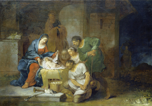 The Adoration of the Shepherds, c1765. Creator: Januarius Zick.