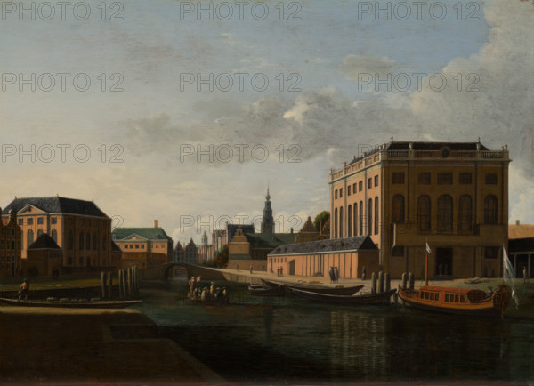 The two Synagogues in Amsterdam, c1680-1685. Creator: Gerrit Berckheyde.