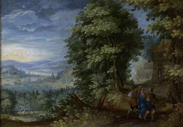 The Walk to Emmaus, c1600. Creator: Flemish Master.