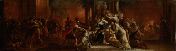 The Death of Priam, c1760. Creator: Johann Andreas Herrlein.