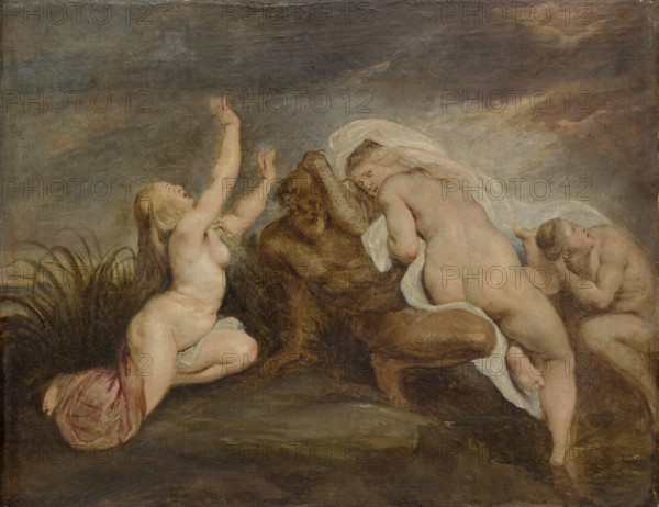 Nymphs and River God (Fragment of a Depiction of the Fall of Phaeton), c1640-1662. Creator: Copy after Peter Paul Rubens.