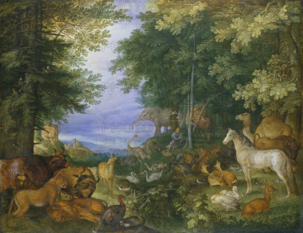 Orpheus Charming the Animals with His Music, 1610. Creator: Roelandt Savery.