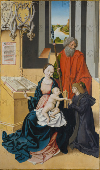 Virgin and Child and a Donor Presented by Saint Thomas, 1483. Creator: Master of Großgmain.