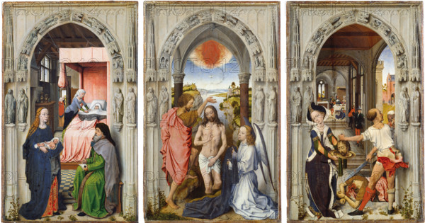 St John Altarpiece (after Rogier van der Weyden), c1510. Creator: Dutch Master.
