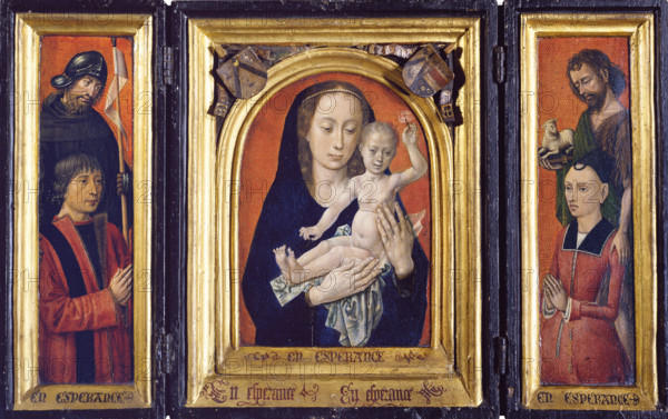 Triptych with Virgin and Child, c1475-1480 (c1485-1490). Creator: Hugo van der Goes.