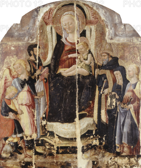 Virgin and Child Enthroned with Saints, c1475. Creator: Neri di Bicci.