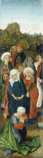 Raising of the Cross (Left Wing of the Triptych), c1480-1500. Creator: Copy after Master of the Stötteritz Altar.