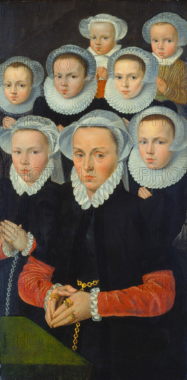 Shutter of an Altarpiece with Female Donors, c1570-1580. Creator: Flemish Master.