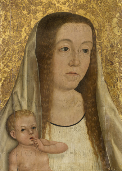 Female Saint with the Christ Child, c1500. Creator: Swabian Master.