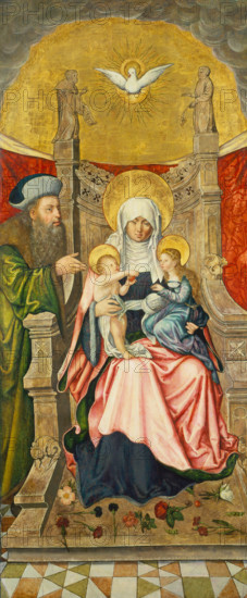 The Virgin and Child with Saint Anne and Joachim, c1505. Creator: Martin Kaldenbach.