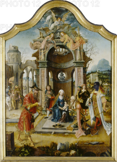 The Adoration of the Magi, 1516-1519. Creator: Master of the Von Groote Adoration.