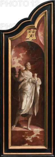 Triptych with the Crucifixion, Saints and Donors, 1530-1540. Creator: North Netherlandish Master.