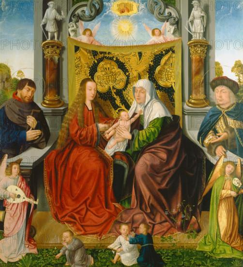 The Holy Kinship, c1520. Creator: Master of the Holy Blood.