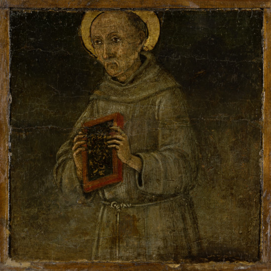 Saint Bernardin of Siena, c1485. Creator: Guidoccio Cozzarelli.
