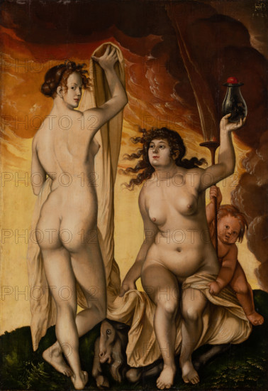 Two Witches, 1523. Creator: Hans Baldung.