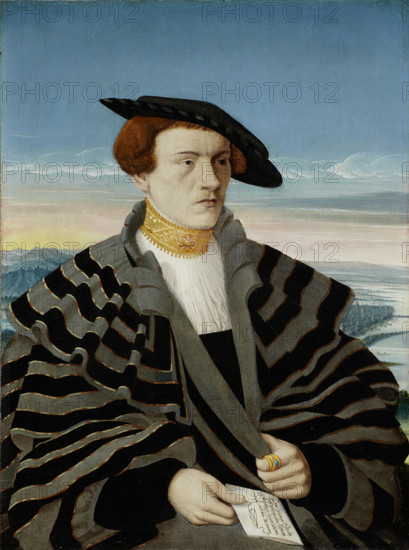 Portrait of Gilbrecht von Holzhausen, (1514-1550), 1535. Creator: Conrad Faber von Creuznach.