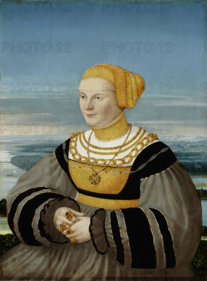 Portrait of Anna von Holzhausen, née Ratzeburg, 1535. Creator: Conrad Faber von Creuznach.