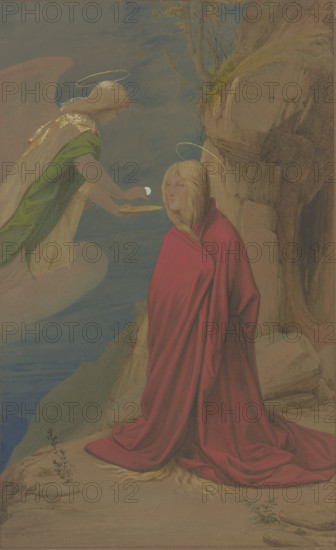 The Communion of Saint Mary Magdalene, 1853. Creator: Eduard von Steinle.